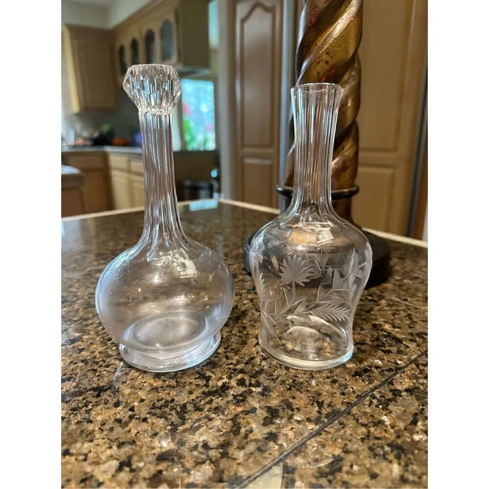 Two vintage bud vases